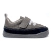 Zapatillas niño barefoot de la marca Zapy modelo Palermo zapatos Brucher color gris marengo sneakers Zapyflex calzado respetuoso fabricado en España con cierre de tira adherente y elasticos muy comodas y flexibles - Ítem2
