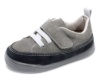 Zapatillas niño barefoot de la marca Zapy modelo Palermo zapatos Brucher color gris marengo sneakers Zapyflex calzado respetuoso fabricado en España con cierre de tira adherente y elasticos muy comodas y flexibles - Ítem1