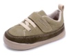 Zapatillas niño barefoot de la marca Zapy modelo Palermo zapatos Brucher color verde Kaki sneakers Zapyflex calzado respetuoso fabricado en España con cierre de tira adherente y elasticos muy comodas y flexibles - Ítem1
