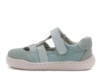 Zapatillas niño barefoot tipo congrejera de la marca Zapy modelo Abubilla color verde savia zapatillas abiertas Zapyflex calzado respetuoso fabricado en España con cierre de tira adherente y puntera reforzada muy comodas y flexibles - Ítem3