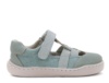 Zapatillas niño barefoot tipo congrejera de la marca Zapy modelo Abubilla color verde savia zapatillas abiertas Zapyflex calzado respetuoso fabricado en España con cierre de tira adherente y puntera reforzada muy comodas y flexibles - Ítem1