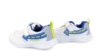 Zapatillas niño con luces Garvalin color blanco azul y lima de rejilla deportivas con luces Garvalin con cierre de velcro y elasticos muy comodas y ligeras - Ítem1