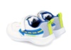 Zapatillas niño con luces Garvalin color blanco azul y lima de rejilla deportivas con luces Garvalin con cierre de velcro y elasticos muy comodas y ligeras - Ítem3