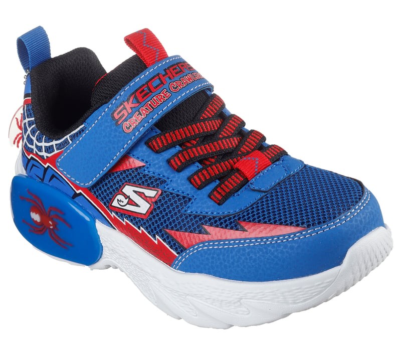 ZAPATILLAS SKECHERS SPIDER AZUL ROJO