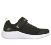 Zapatillas niño de la marca Skechers modelo Bounder Quantarun color negro y lima muy ligeras deportivas Skechers para niños con cierre de tira adherente y elasticos con sistema easy on off lavables en lavadora Designed in Los Angeles by Skechers - Ítem2