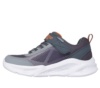 Zapatillas niño de la marca Skechers modelo Krendox color gris y naranja y suela blanca con luces que se iluminan cierre de tira adherente y elasticos ligeras y muy comodas - Ítem3