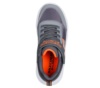 Zapatillas niño de la marca Skechers modelo Krendox color gris y naranja y suela blanca con luces que se iluminan cierre de tira adherente y elasticos ligeras y muy comodas - Ítem2