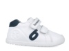 Zapatillas niño escolares Biomecanics barefoot blanc0 y azul calzado respetuoso con el desarrollo natural del pie para gateo y primeros pasos colegiales con exterior de piel y cierre de tira adherente con plantilla antibacteriana - Ítem4