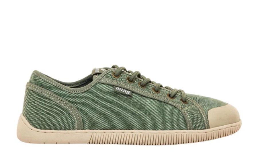 Zapatillas niño y niña Mustang free barefoot color Lumi Green verde con cierre de cordones calzado respetuoso textil para juniors y con plantilla de trasición para los que no estan acostumbrados al calzado barefoot muy comodas y veganas
