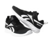 Zapatillas niño y niña Reebok modelo Runner 5 Eleastic lace and top strap color negro con el logo blanc0 y suela blanca deportivos de running muy ligeras de Reebok con cierre de tira adherente y elasticos deportivas Reebok para runners muy comodas - Ítem2