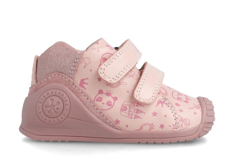 bar informal máquina de coser Zapatos Biomecanics rosa petalo con estampado princesa 211113b | Mysweetstep