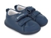 Zapatos escolares niño Garvalin de piel barefoot azul ocean zapato basico colegial con cierre de tira adherente calzado respetuoso soft&fun de Garvalin con puntera reforzada muy comodos y flexibles - Ítem4