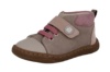 Zapatos niña Andanines barefoot calzado respetuoso en piel bourne dijon color taupe con rosa vino y malva con cierre de tira adherente y elasticos puntera reforzada botita barefoot de Anadanines muy comodas y flexibles Made in Spain - Ítem1