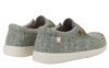 Zapatos niño tipo nauticos textil de la marca Walk in Pitas modelo Wallabi linen color kaki jaspeado ligeros frescos y muy comodos con plantilla extraible de piel de la marca de la gallina PITAS - Ítem3