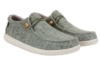 Zapatos niño tipo nauticos textil de la marca Walk in Pitas modelo Wallabi linen color kaki jaspeado ligeros frescos y muy comodos con plantilla extraible de piel de la marca de la gallina PITAS - Ítem2