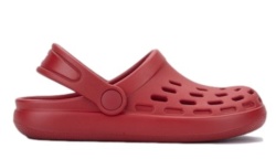 Zuecos niño de la marca Igor modelo Sport color rojo sandalias cangrejeras Igor unisex muy comodas y muy ligeras para playa y piscina made in Spain