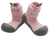 Attipas calzado respetuoso para gateo y primeros pasos ideal para guarderias color rosa muy comodos - Ítem3