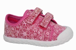 zapatillas chicco cambridge rosa fucsia y estampado de flores 55618-130 | Mysweetstep - Item
