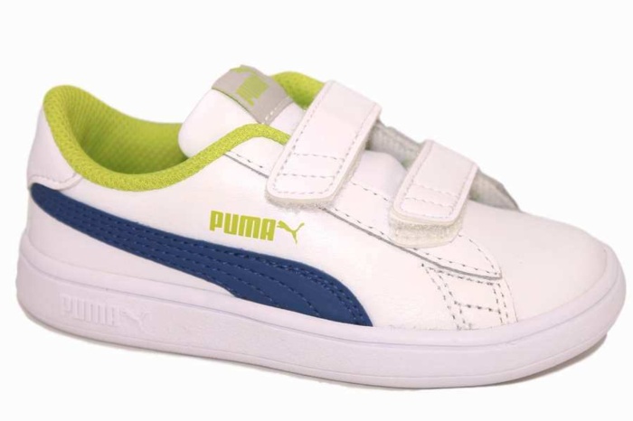 demoler Señuelo Pirata zapatillas puma Smash V2 blanco, azul y verde | Mysweetstep