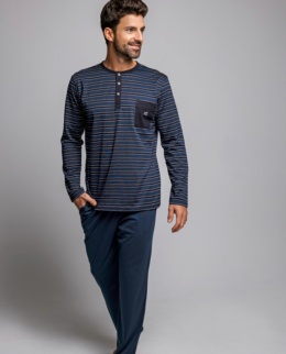 Mercerized cotton striped pyjama - Item