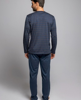 Mercerized cotton striped pyjama - Item3