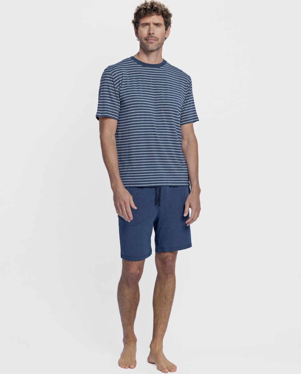 Summer modal pyjamas Kouros blue