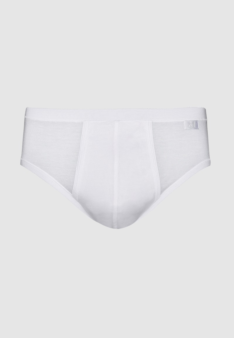 Mercerized cotton fly front Brief