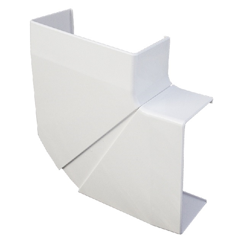 Angle plat pour goulottes variable 110X50 blanc