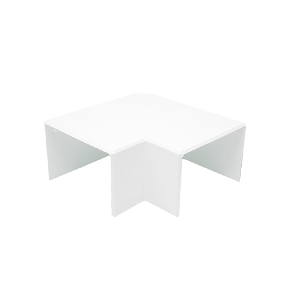 Angle plat goulottes 80x60 blanc