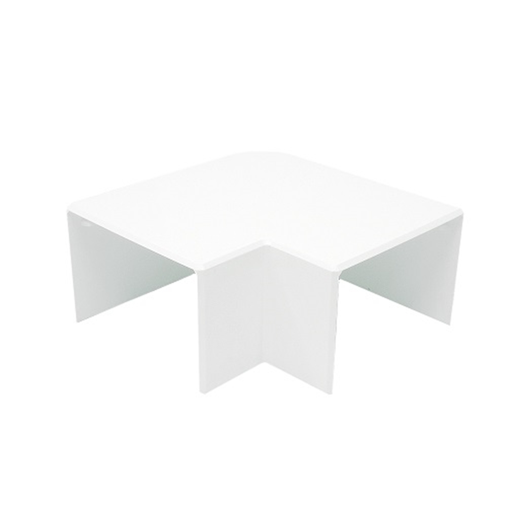Angle plat goulottes 100x60 blanc