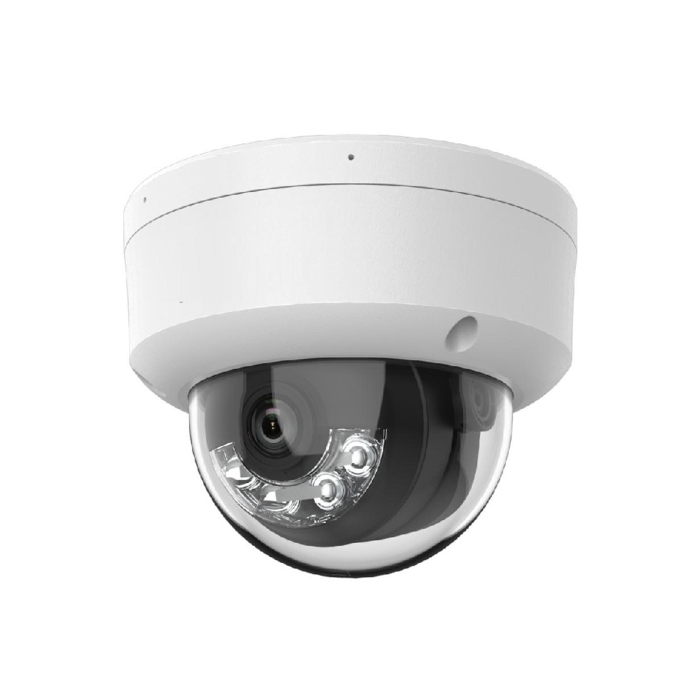 CÀMERA IP DOMO 8Mp ÒPTICA FIXA 2,8mm IR30m SMART HYBRID LIGHT MICRO DUAL ALARMA PoE IP67 IK10
