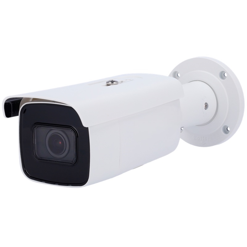CAMERA IP BULLET 2MP OPTICA VFM (2.8-12MM) IR 60M POE ALARMA ACUSENSE FACIAL WDR 120DB IP67 IK10