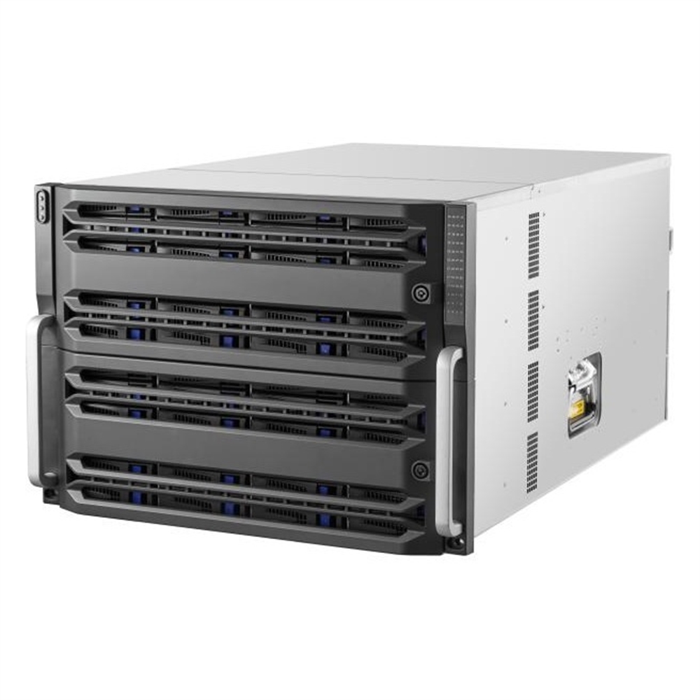 SERVIDOR D'EMMAGATZEMATGE VIDEO IP 48 BAIES HDD SATA FINS A 20TB RAID 64GB CACHE 600 CANALS 2 XEON 6X ETHERNET 1000M
