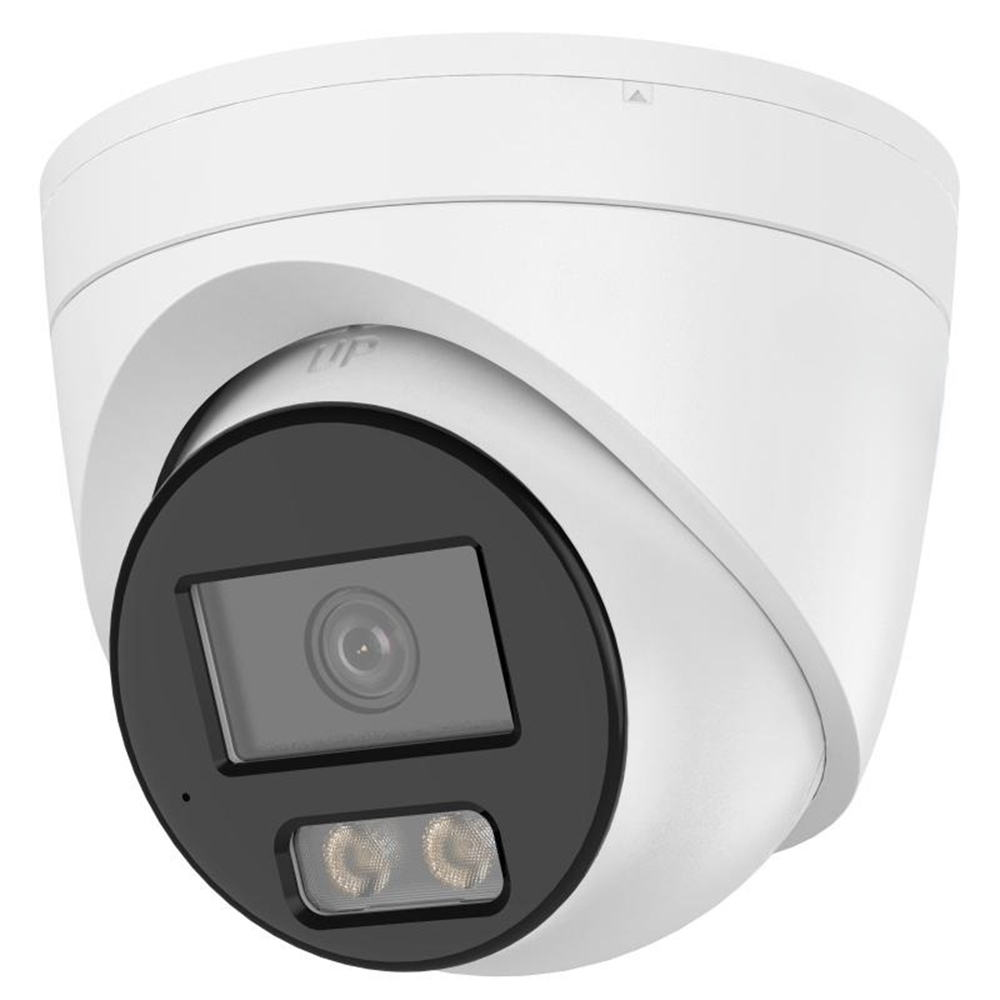 CAMERA IP TURRET 4MP OPTICA FIXA 2.8MM SMART HYBRID LIGHT 30M MIC POE COLORVU ACUSENSE WDR 120DB IP67
