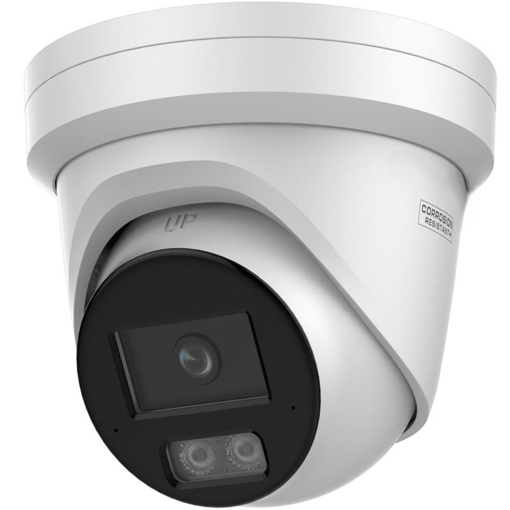 CAMERA IP TURRET DOBLE LENT 4MP OPTICA FIXA 2.8-4MM IR 30M MIC ALTAVEU POE ACUSENSE DARKFIGHTER WDR 130DB IP67