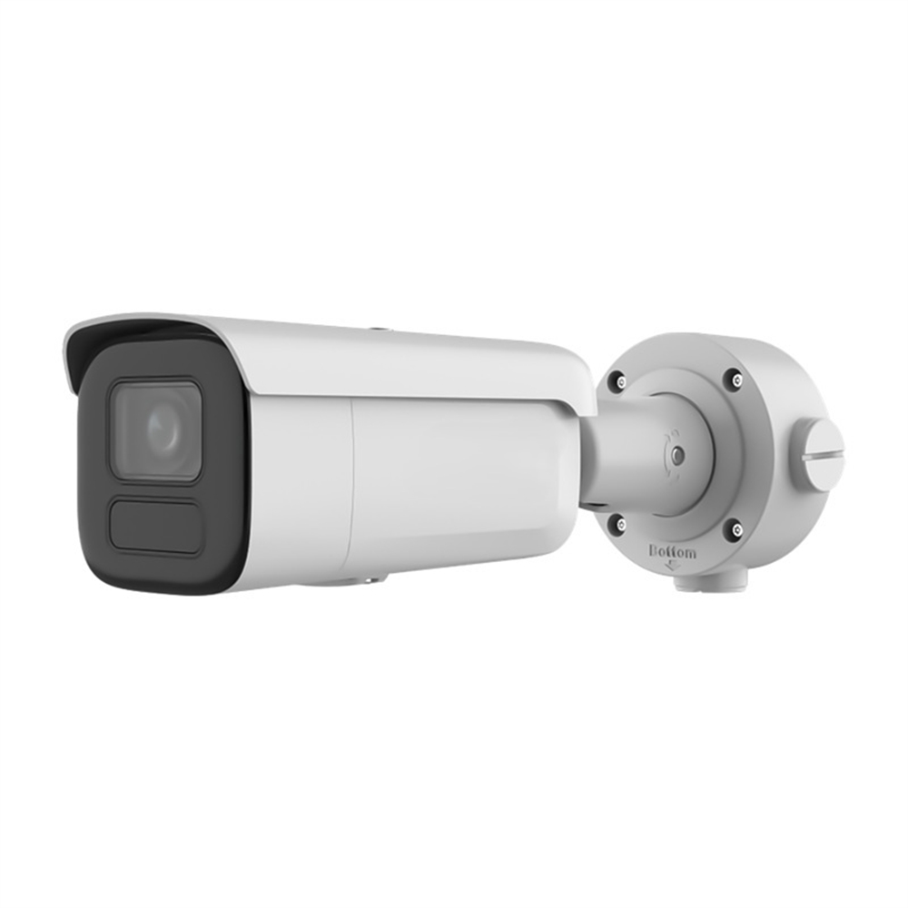 CAMERA IP BULLET 4MP OPTICA VFM (2.8-12MM) IR 60M POE ALARMA ACUSENSE FACIAL WDR 120DB IP67 IK10