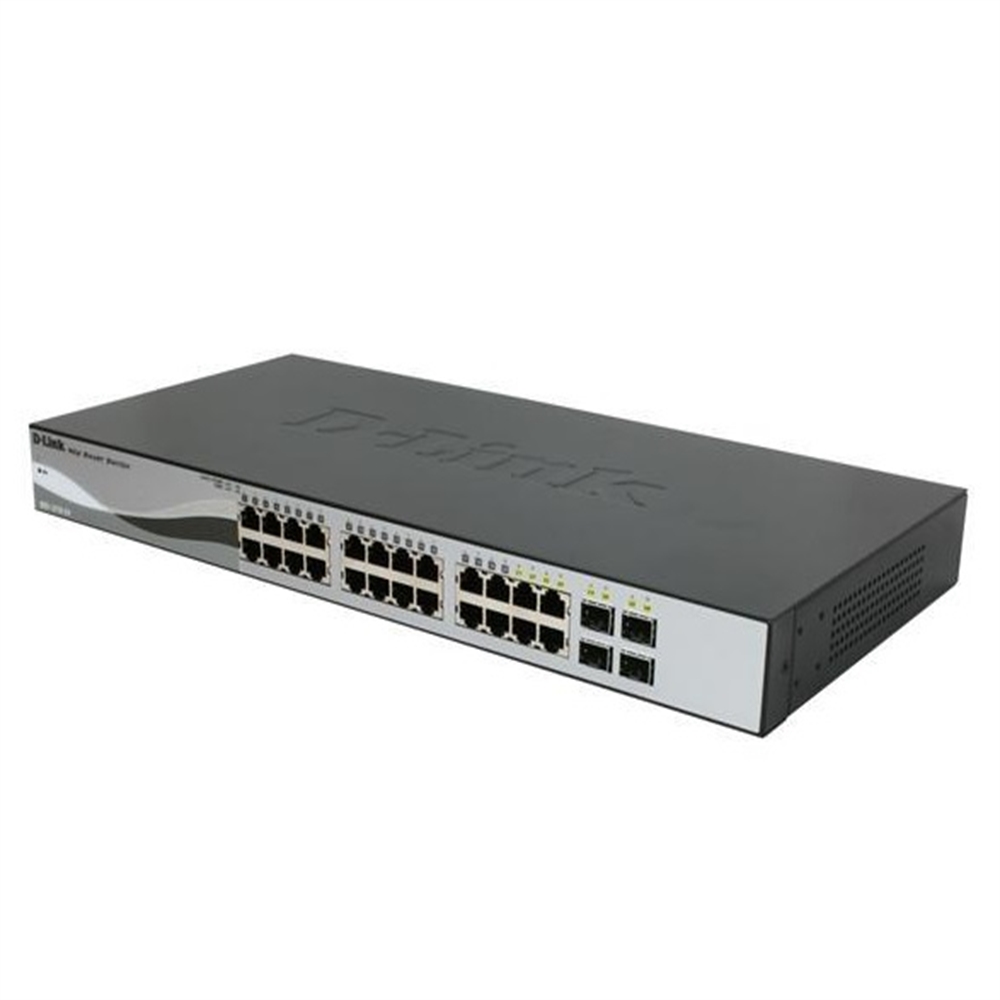 Switch 24P Gigabit 10/100/1000BASE-TX +4 Combo SFP Smart administrable