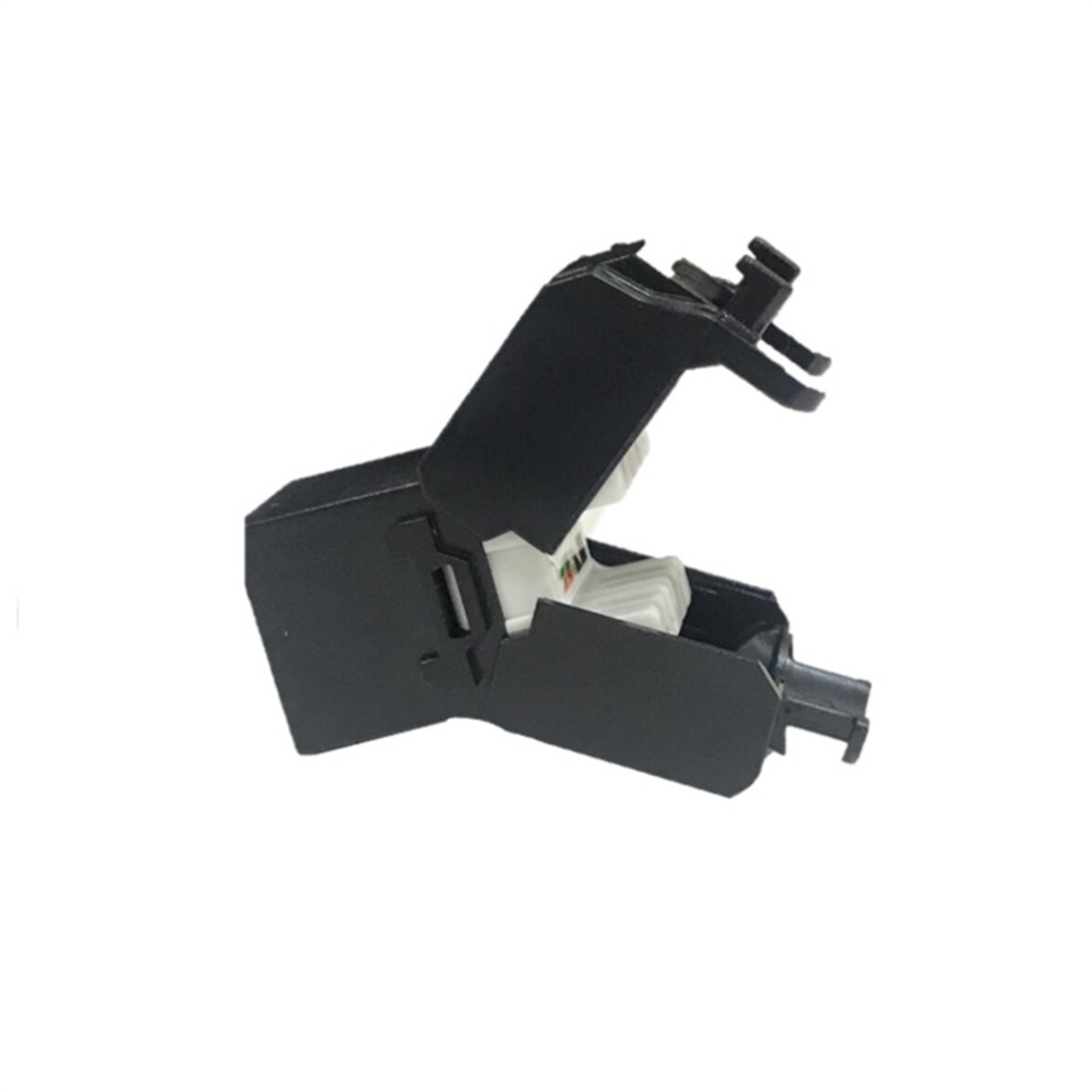 Prise RJ45 UTP cat.6 couleur noir. Tooless. 180º 37,8mm