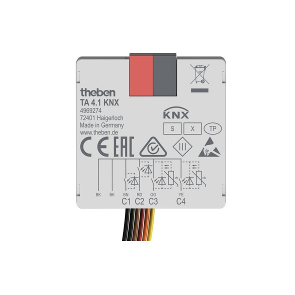 INTERFÍCIE PULSADOR KNX UNIVERSAL 4 ENTRADES, DATA SECURE