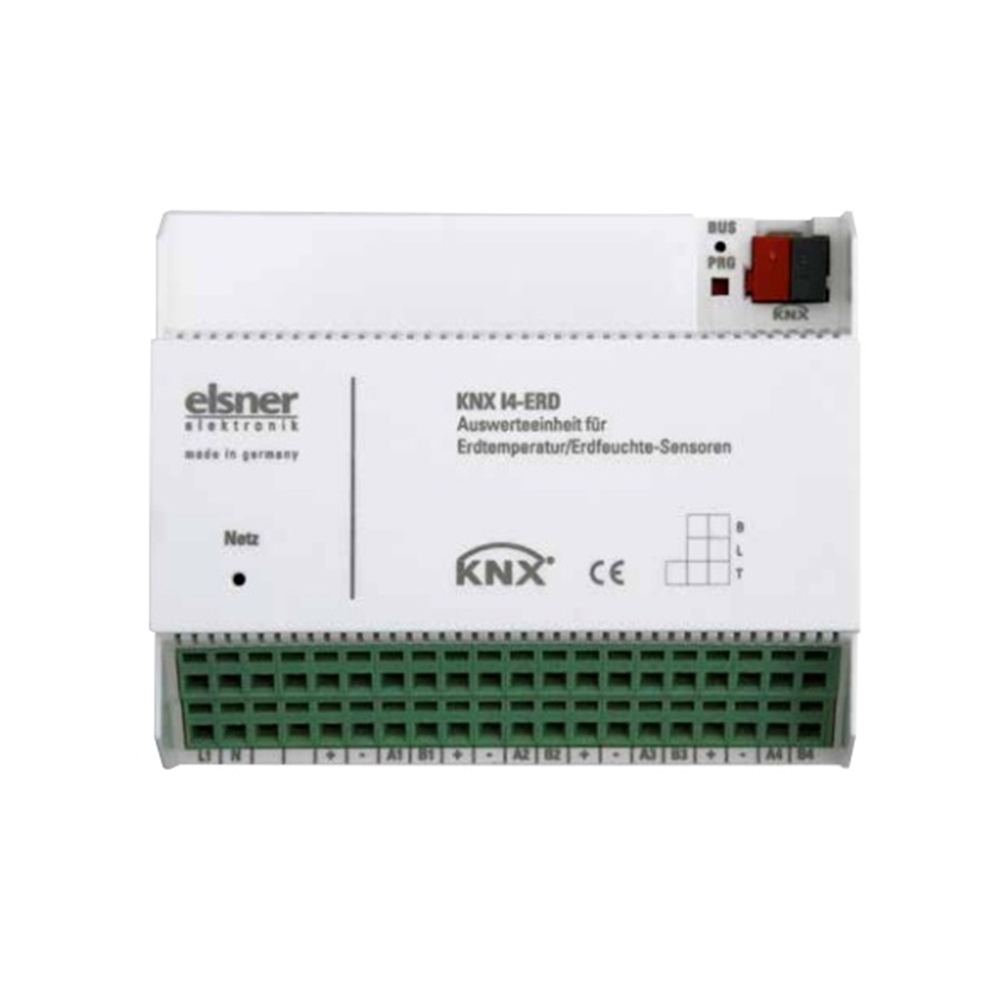 SENSOR DE TEMPERATURA I HUMITAT DE LA TERRA PER A 4 SONDES TH-ERD PER A KNX I4-ERD. 230VAC. 6U DIN.
