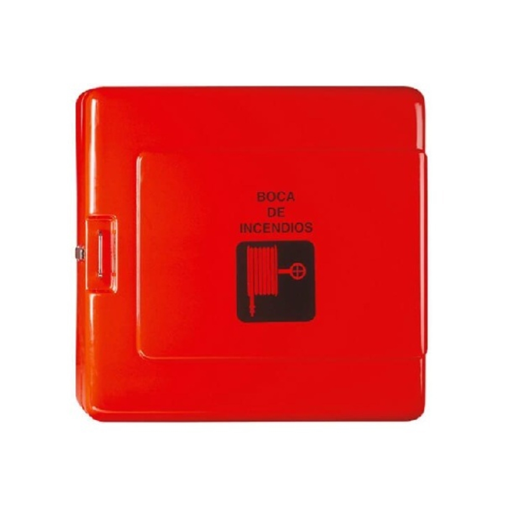 BIE 25/20 ROJA FIBRA DE VIDRIO 775x775x 205mm. CARRETE ABATIBLE