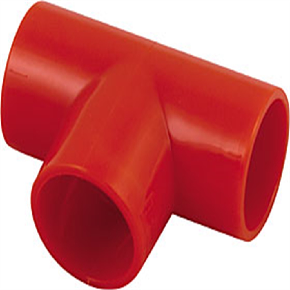 Joint en T rouge pour tuyau 25mm detection aspiration - Article1