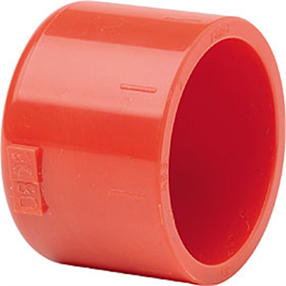 Tapón final tuberias 25 mm detección de aspiración rojo