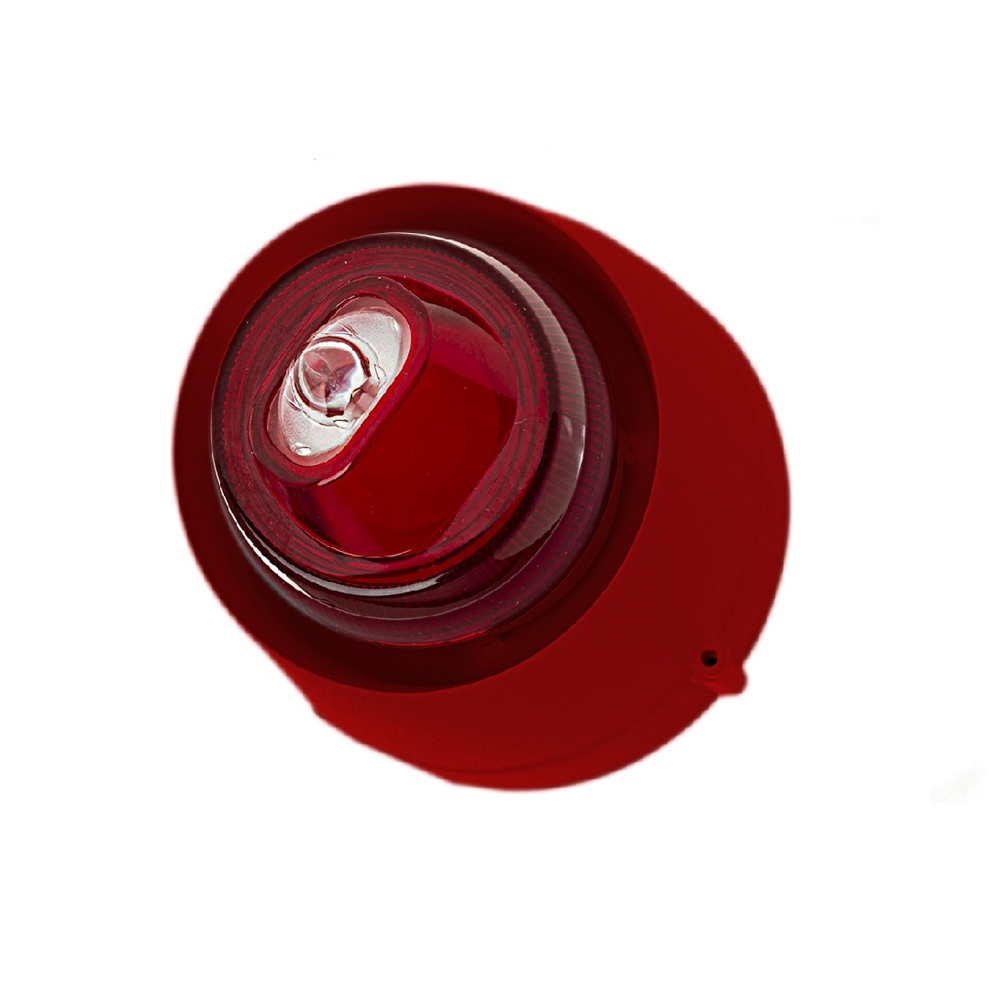 Sirena convencional interior roja flash blanco. Pared. 32 tonos (Cert. EN54-3 y EN54-23)