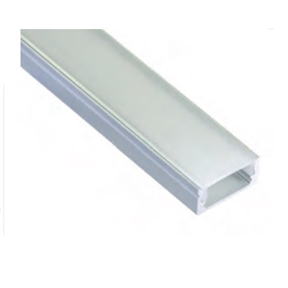 Perfil aluminio superficie S8 17,1x8mm int. 12,2mm