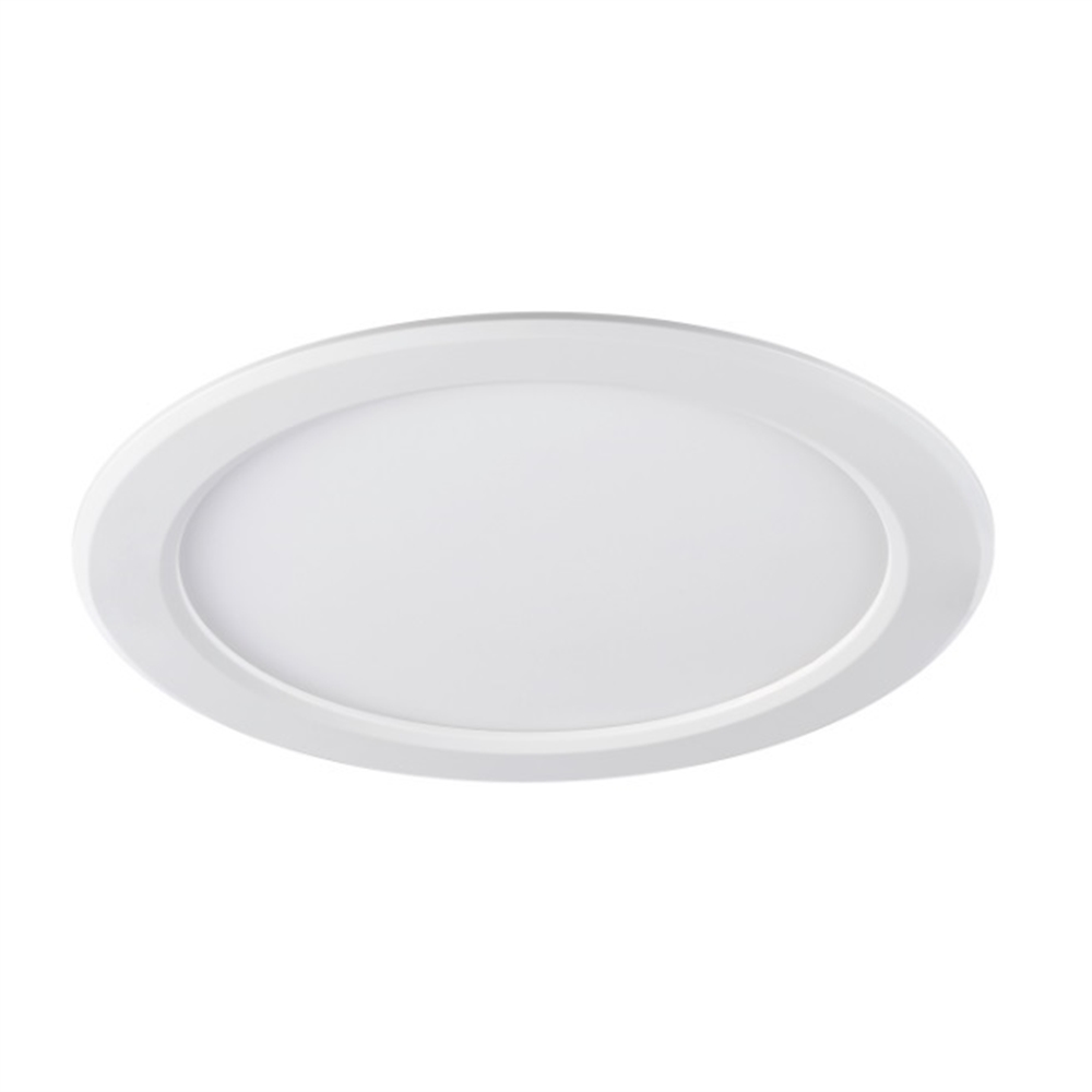 Downlight LED Sylflat ronde blanc Ø165, trou Ø150, 13W 4000K 960lm