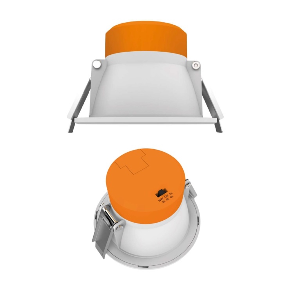 Downlight Mini Smart LED dimmable 9W ronde Ø113 blanc. Trou Ø90 3-4-5000K 800lm