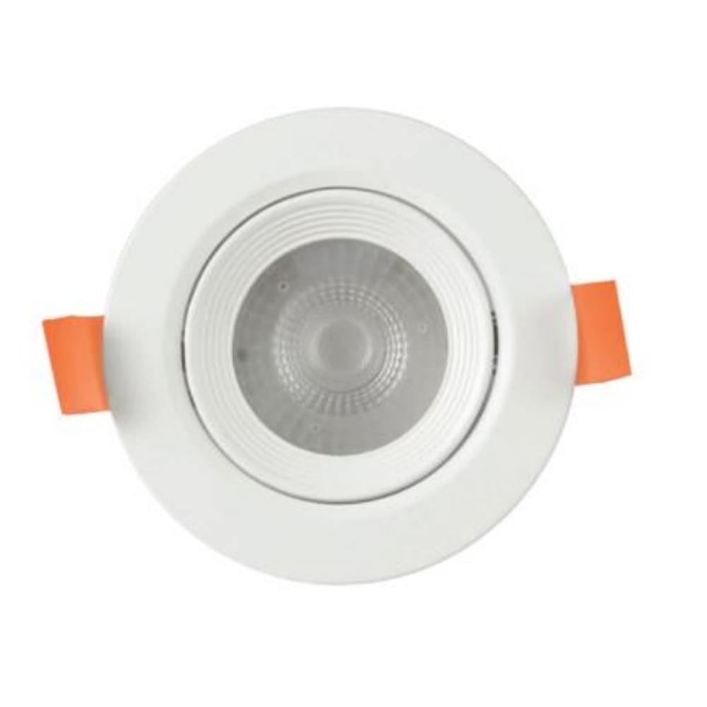 Spotlight LED Buxo ronde orientable 25º blanc Ø140x53mm IP20 12W 4000K 38º 1000lm