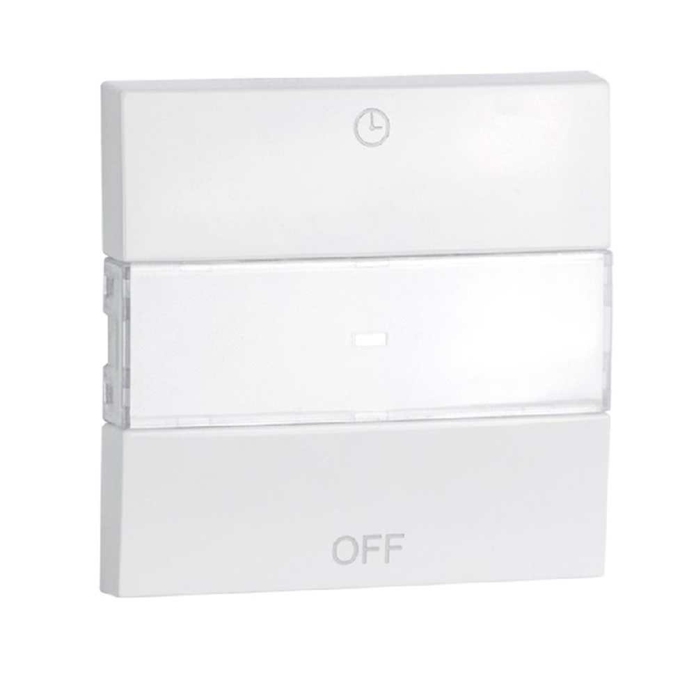 Tecla per Interruptor Temporitzat. Blanca