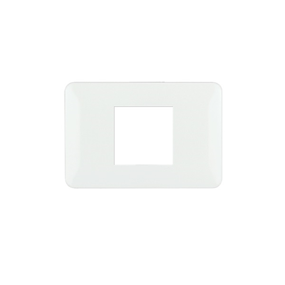 Placa 2 mòduls per Suport 3 Mod. Blanc